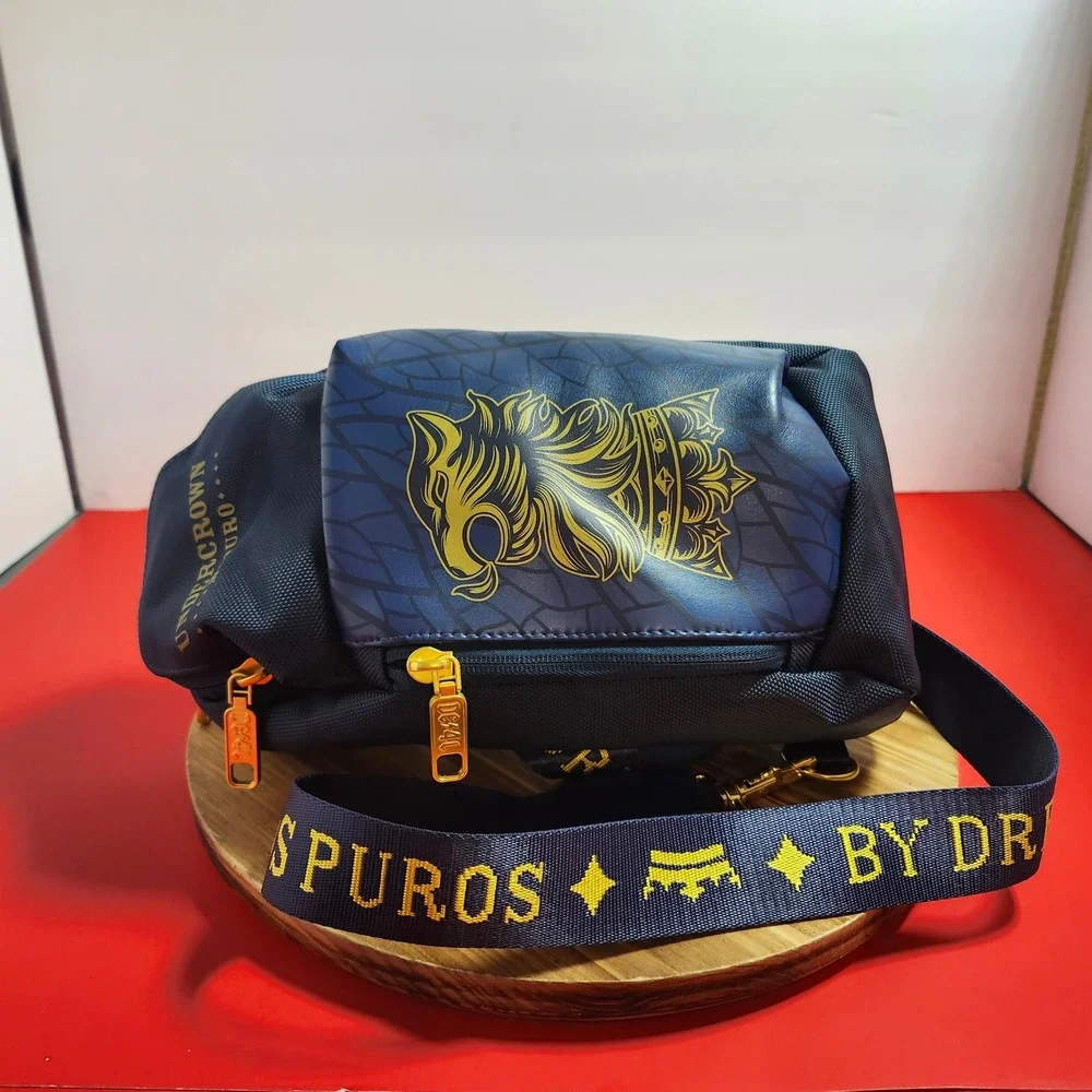 Drew Estate Undercrown Maduro Sling Bag Navy Blue Gold Crossbody Pack Mens‎